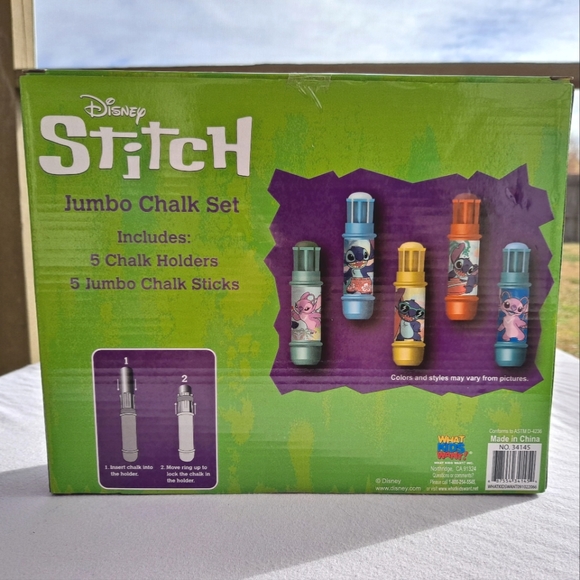 Disney Stitch 5 Pack Chalk Set - Picture 2 of 2
